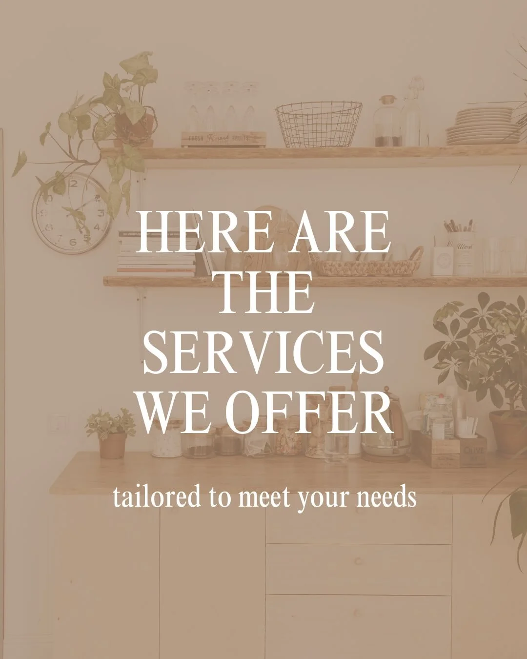 Your house isn&rsquo;t messy.
It&rsquo;s just asking for better systems.
At Orderly, we don&rsquo;t just &ldquo;tidy up.&rdquo; We transform how your home functions.
✨ Home Organizing &mdash; closets, kitchens, pantries, whole homes
✨ Home Management