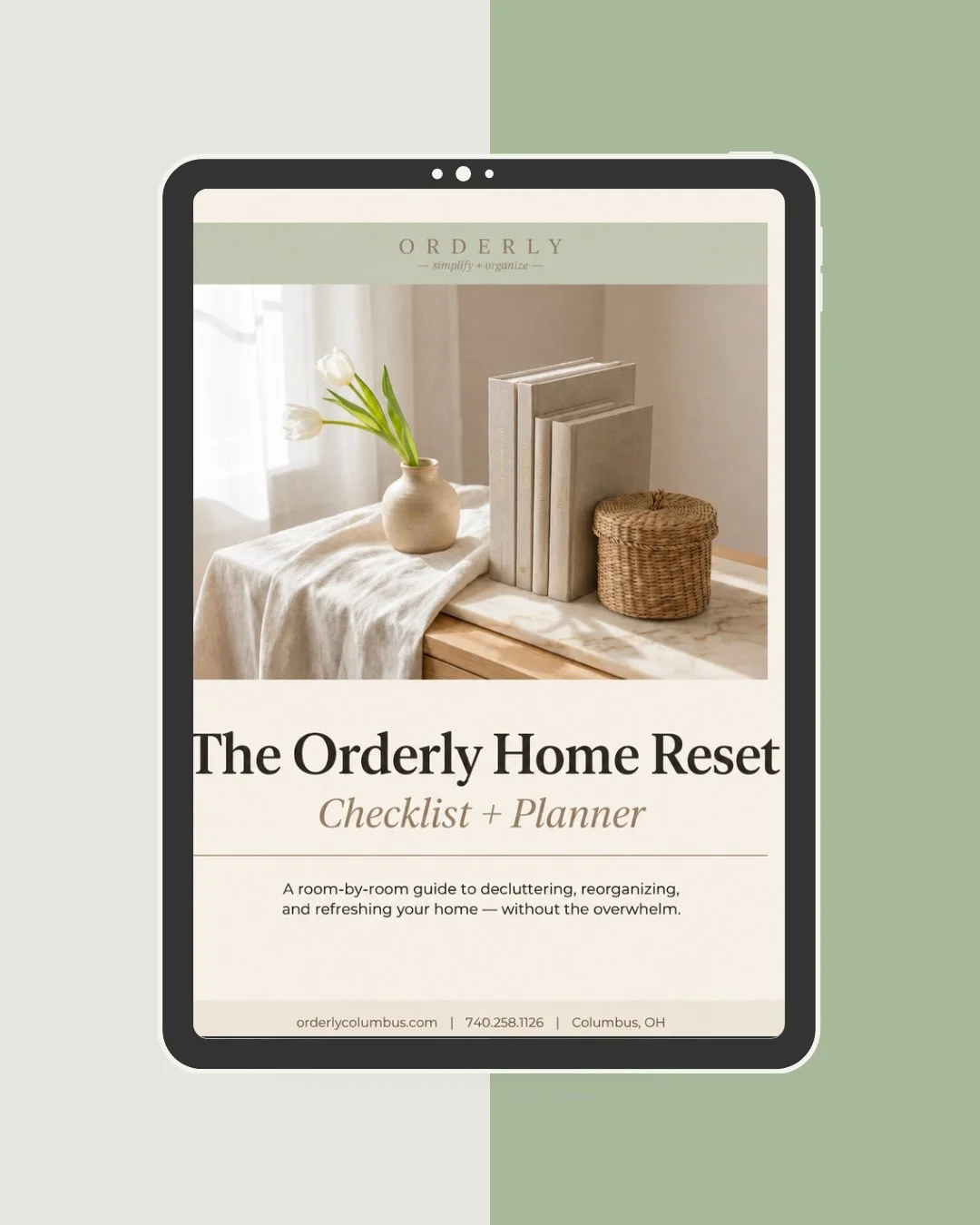 The Orderly Home Reset Checklist + Planner