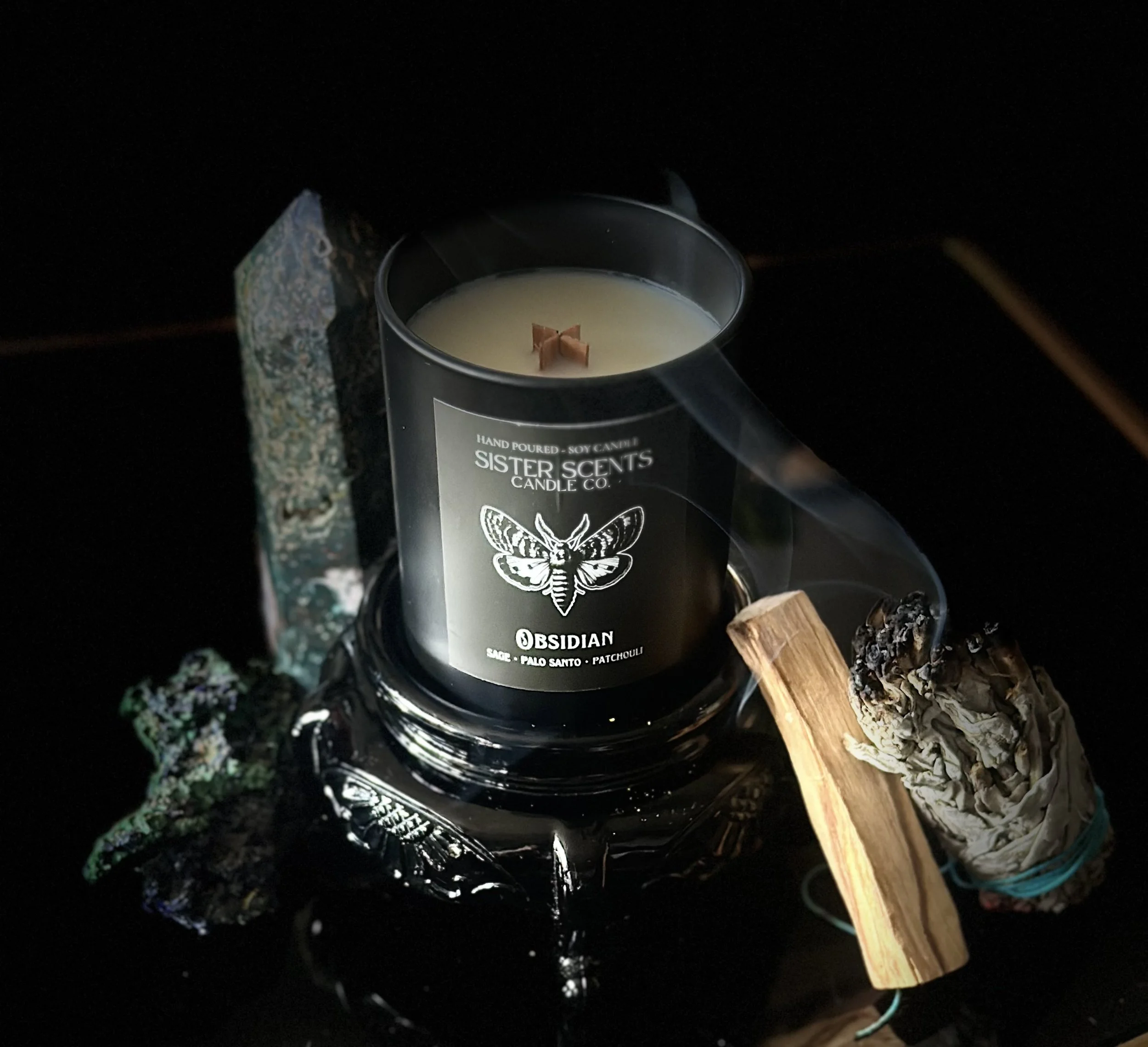 Obsidian Candle