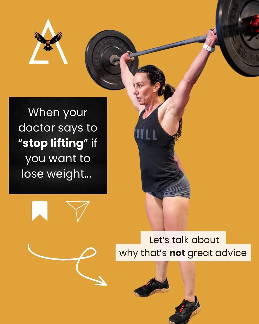Telling someone to stop lifting is outdated, unscientific, and honestly&hellip; harmful. 😔 This post came about from a conversation I had yesterday with a client whose doctor told her this. 

If your doctor told you to stop strength training in orde