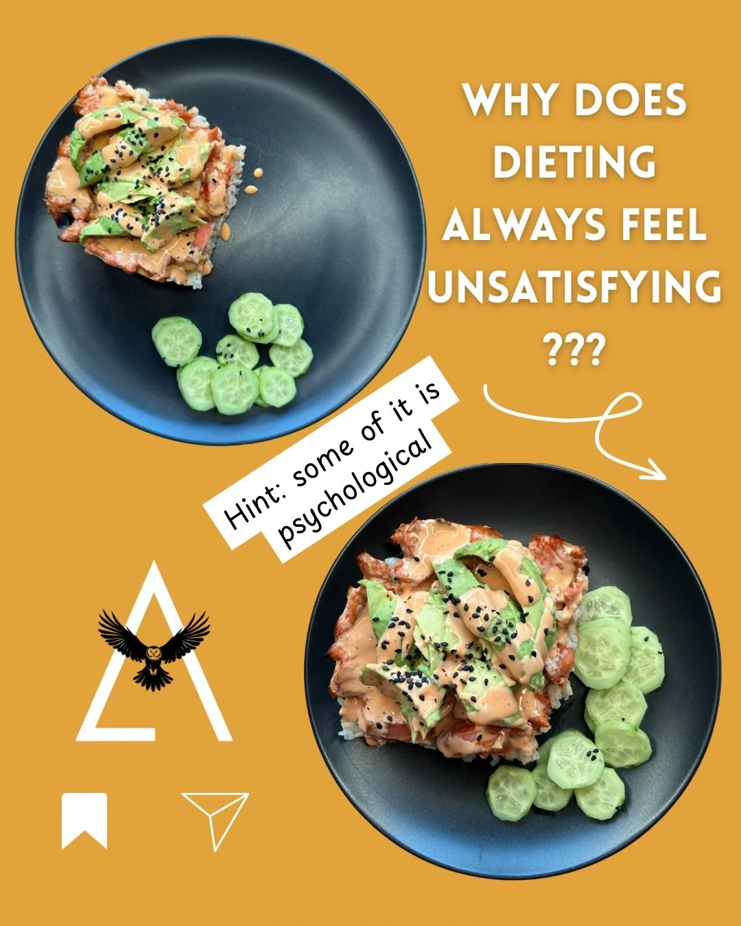 Fat loss comes down to a calorie deficit. How easy it is to hit that deficit can depend on perception and environment. 

👉 Use this tip to make your meals look and feel more satisfying! 

#fatlosstips #behaviorchange #nutrition #foodpsychology