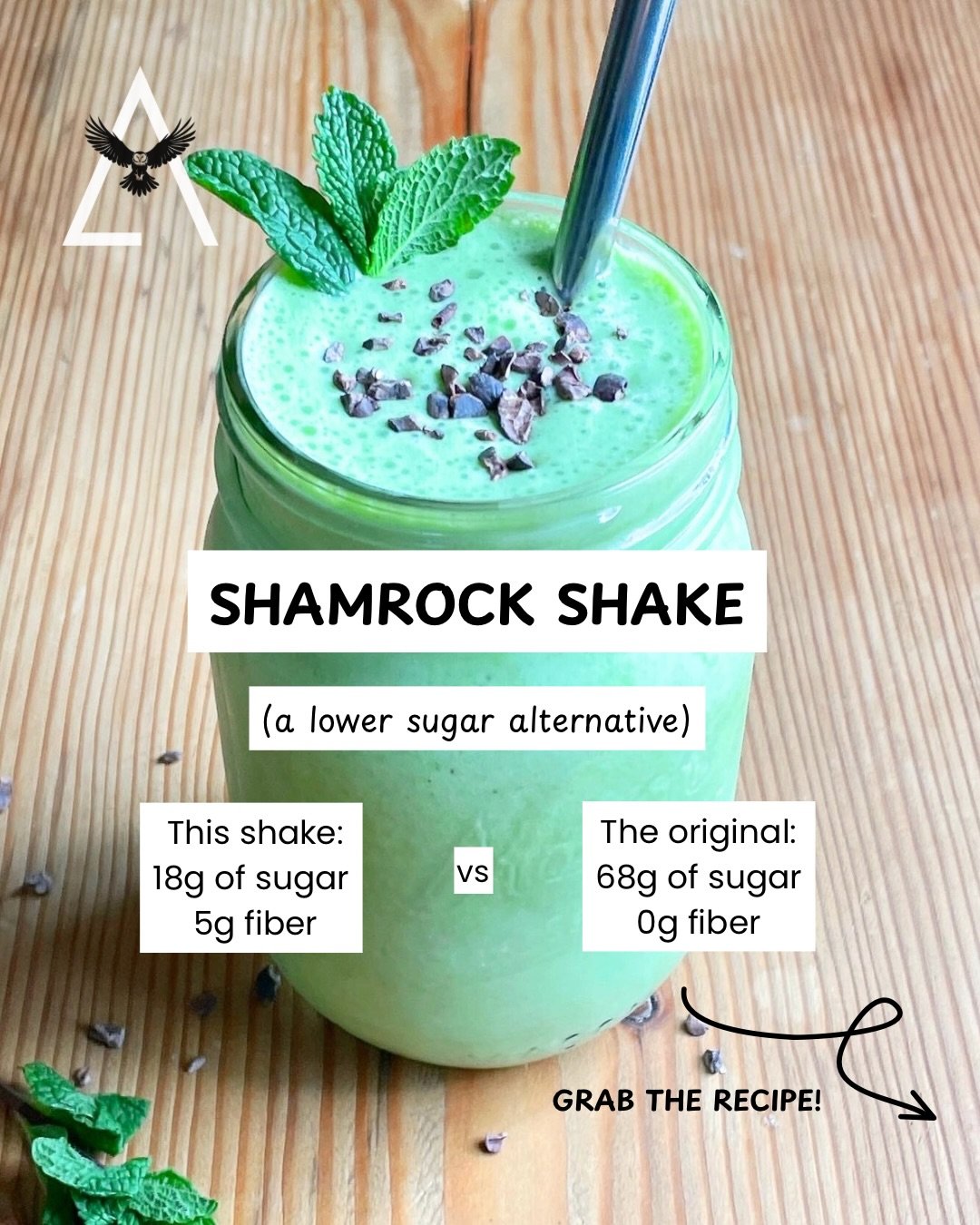 You can have the classic Shamrock Shake&hellip;or my lower sugar version. ☘️ 

Neither is good or bad, they just serve different purposes! 

One is for the experience.
One keeps you more aligned with your goals.

The win? Knowing when to choose which