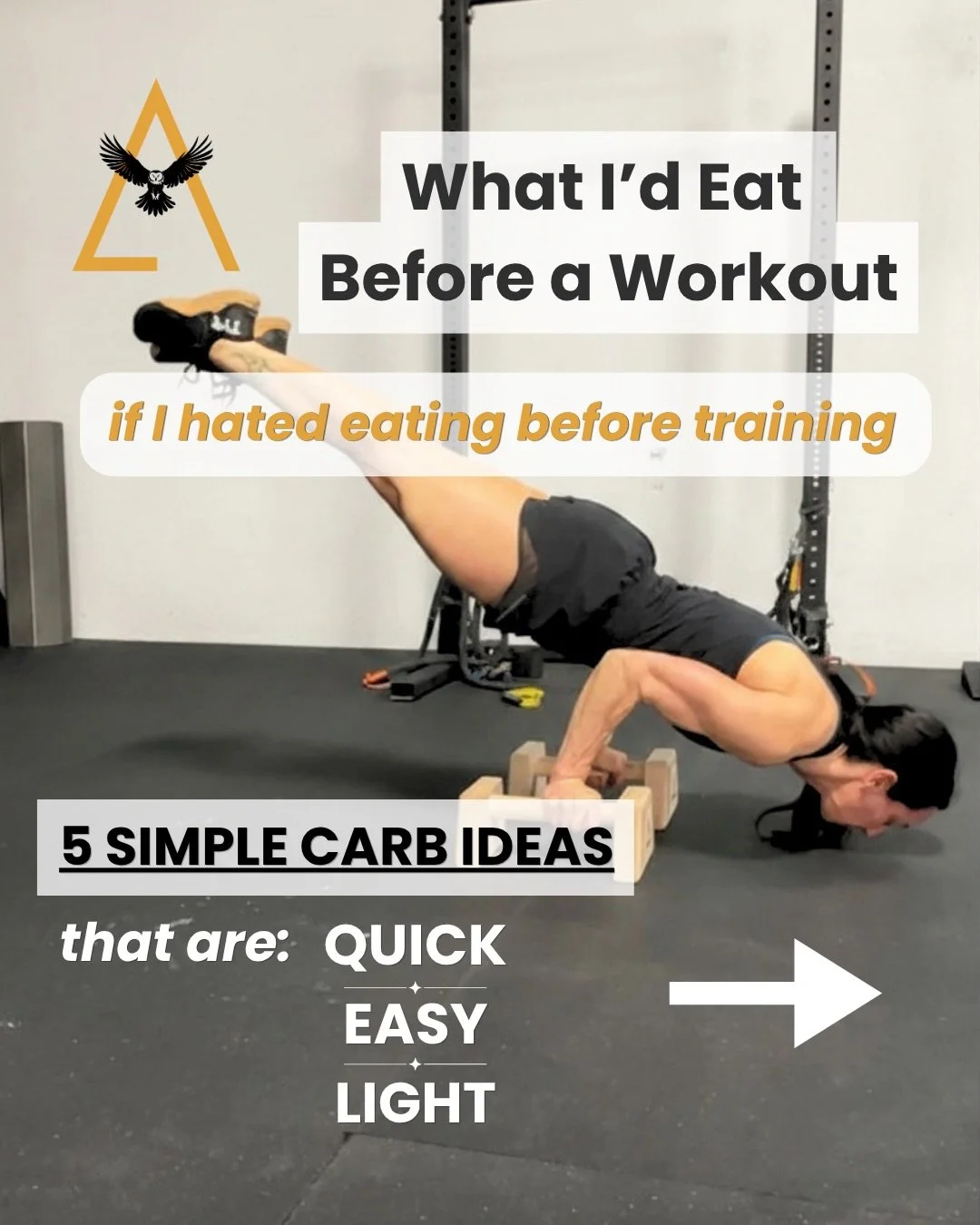 If eating before training feels impossible, let me help you! 🤗

A lot of people skip pre-workout food because they feel nauseous, weighed down, or just can&rsquo;t tolerate a full meal early in the day (this is for you 5am crew!)

These are some of 