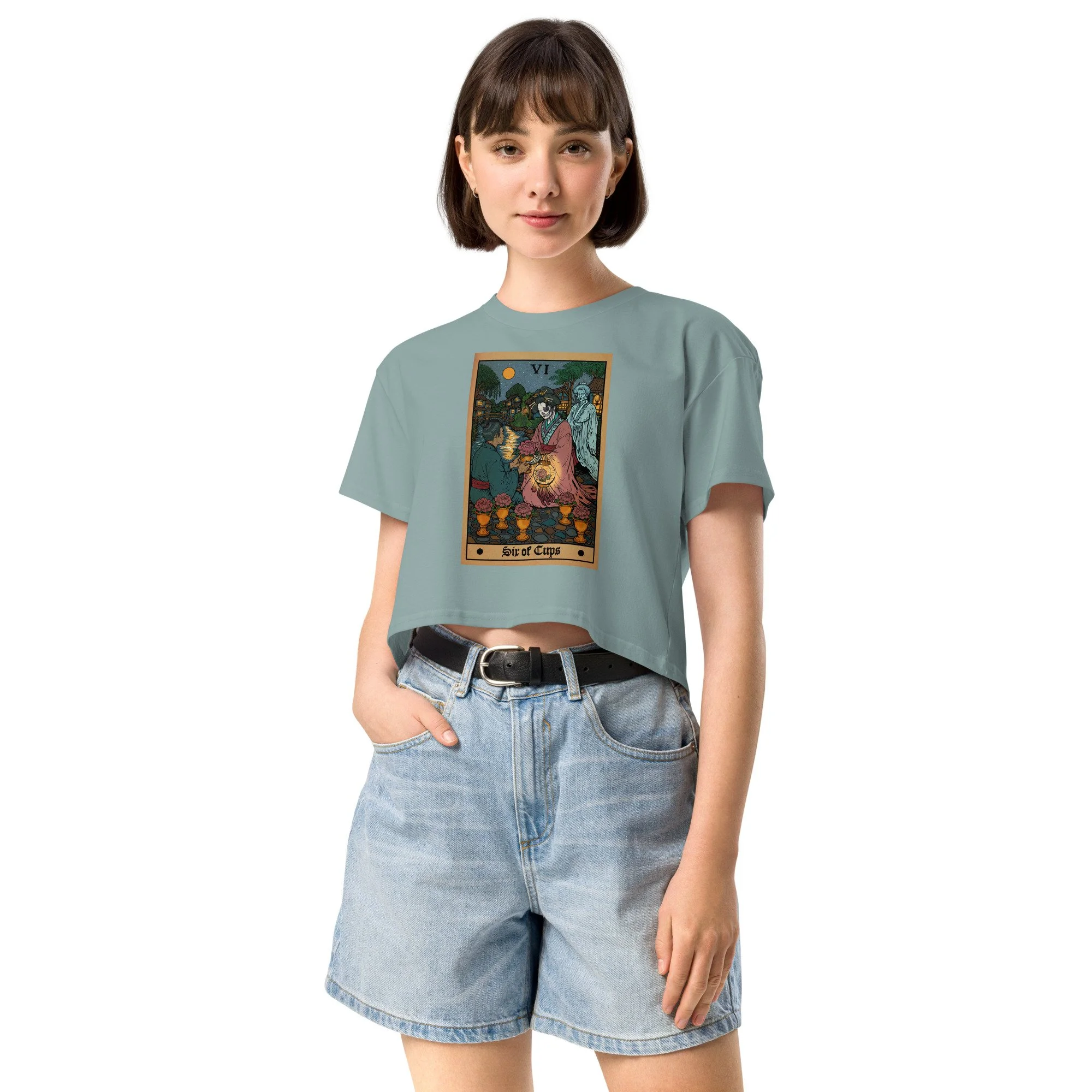6 of Cups Color Women's Crop Top
