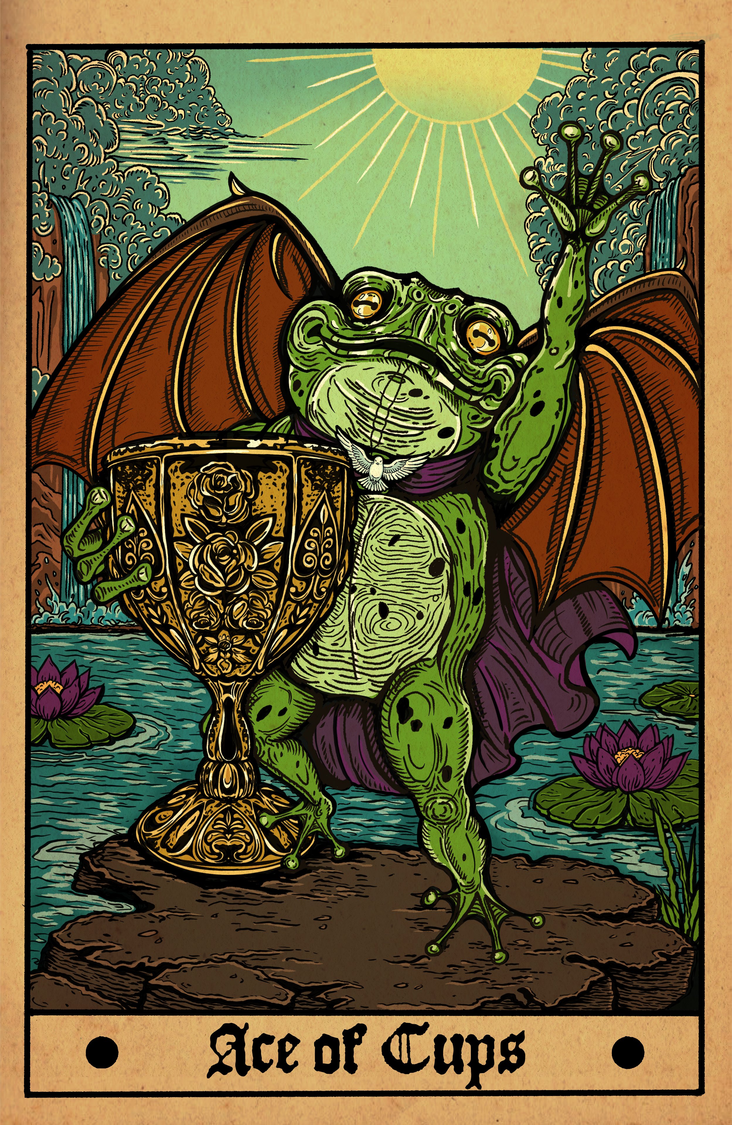 "Ace of Cups- Bobok" color