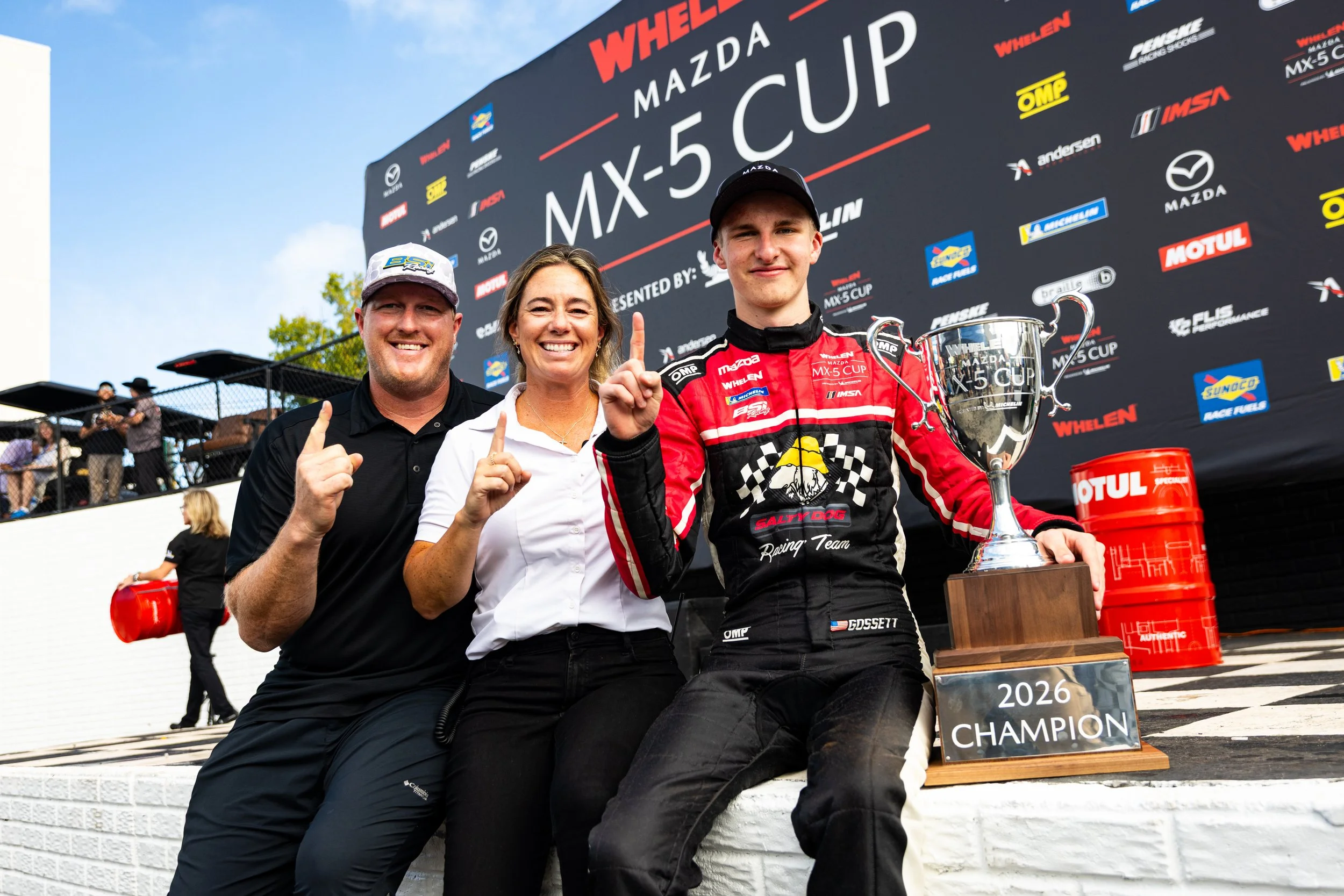 BSI RACING CELEBRATES FIRST MAZDA MX-5 CUP DRIVERS’ CHAMPIONSHIP WITH BOBBY GOSSETT