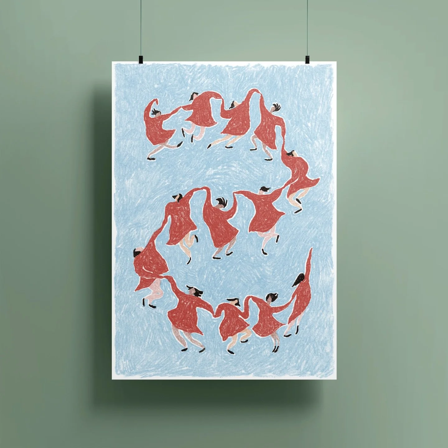 Nytt trykk i Heiaklubben-shoppen i dag! Tiny dancers til veggen din i st&oslash;rrelse 30x40 eller 50x70, signert og nummerert i begrenset opplag.