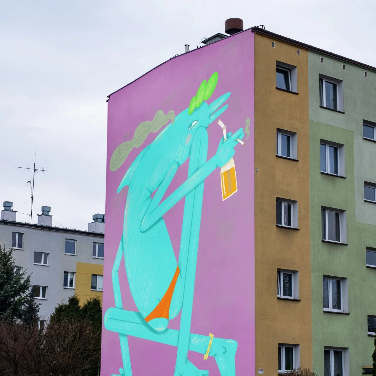 Veggmaleri mockup: Serve