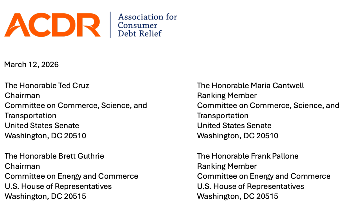 Preserving access to federally regulated debt relief