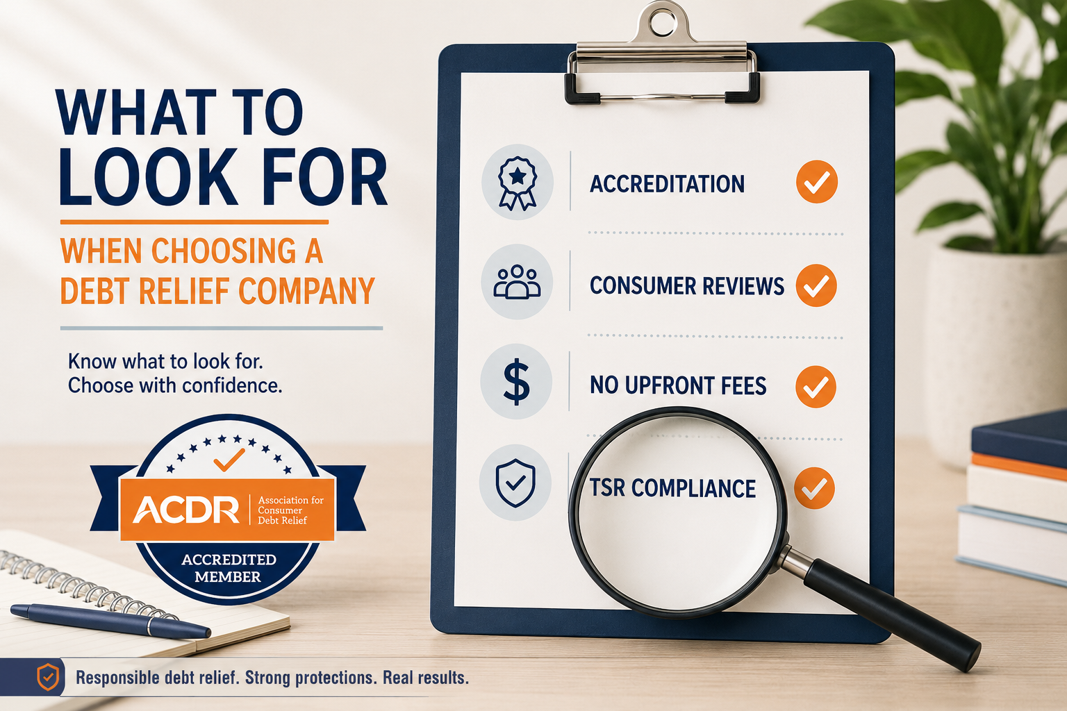 A Consumer’s Guide to Selecting a Debt Relief Company &nbsp;