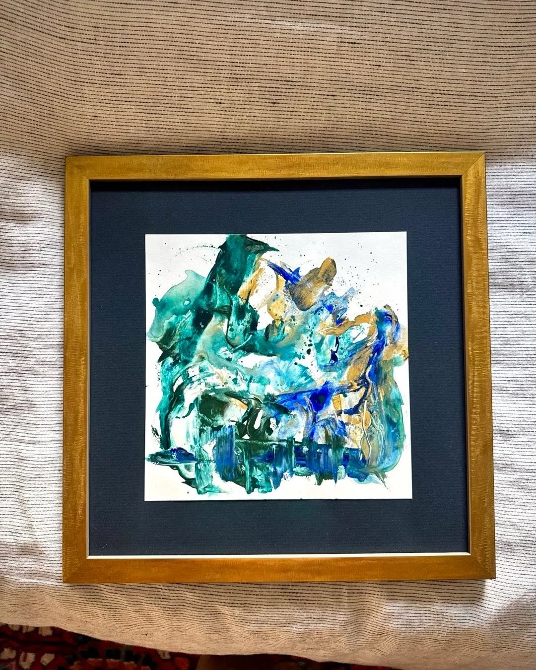 &ldquo;David&rdquo; Last year for my birthday, I hosted an art show and had a box of paintings to gift to my friends. I often associate people with colors, and my friend David&rsquo;s colors are deep forest greens and dark sea blues, with white and g