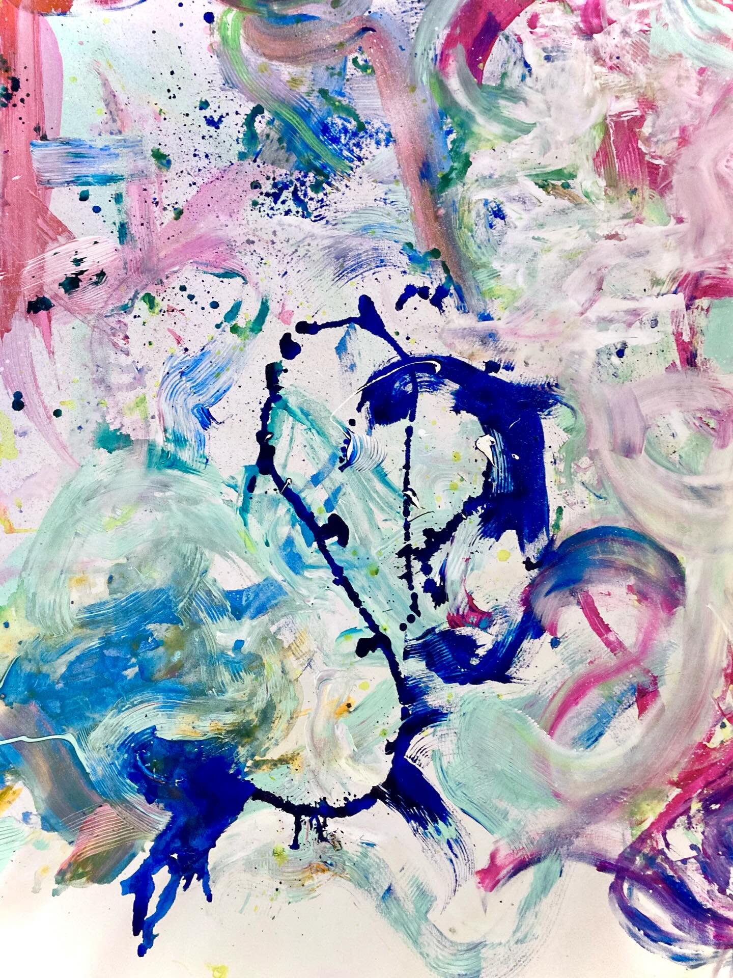 &ldquo;Moving&rdquo; 

October 2022. Made this piece on my last night living at Agapolis, a beautiful group home in Portola Valley. Think it captures the lightness and beauty of living there, as well as the complex feelings moving out. 

#the100daypr