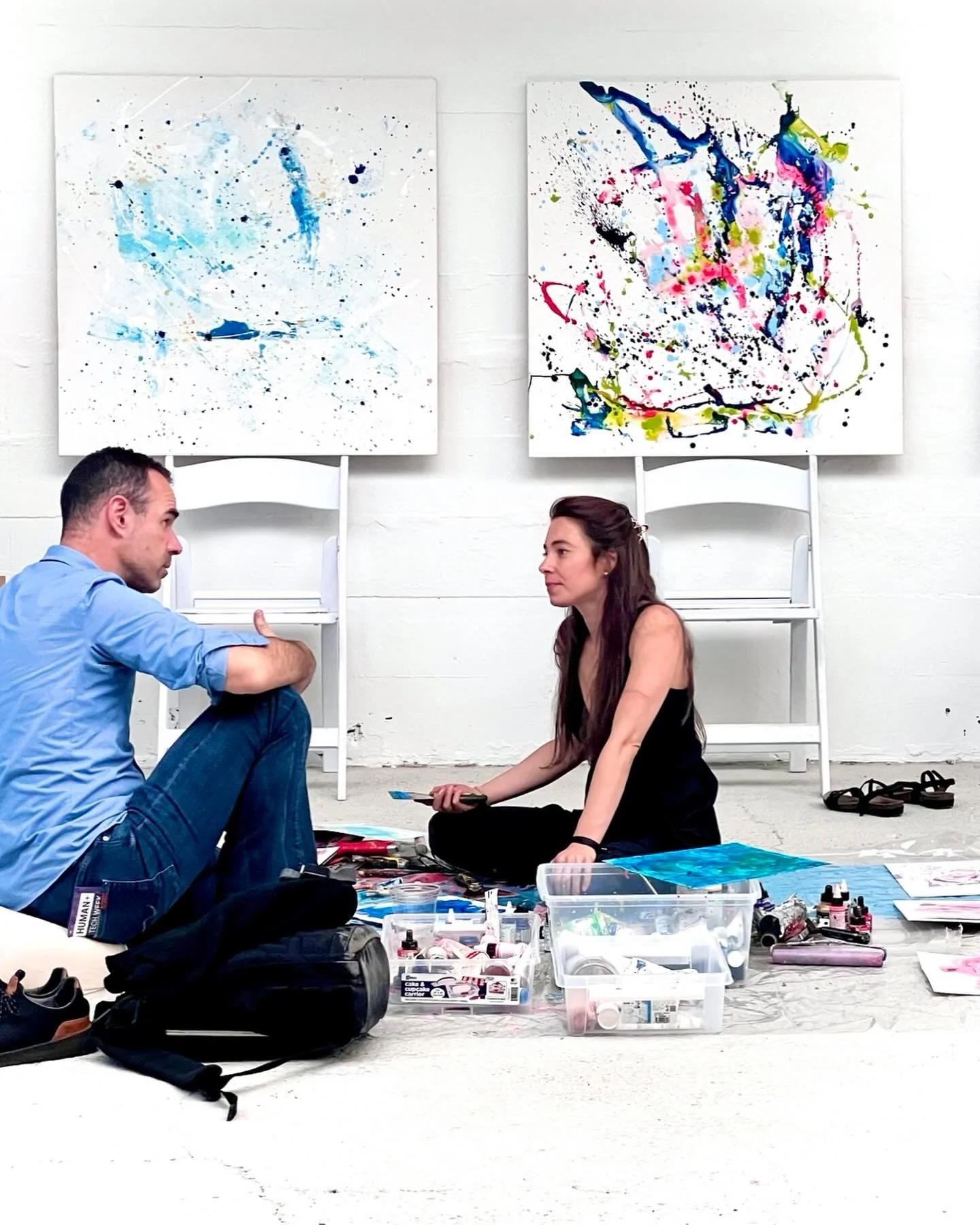 Last year, at Human + Tech week, I offered 1:1 Energetic Portraiture sessions &mdash; I painted while coaching people, and they took the art home after.

They said it gave them permission to feel more deeply, to see themselves in a new light, and to 