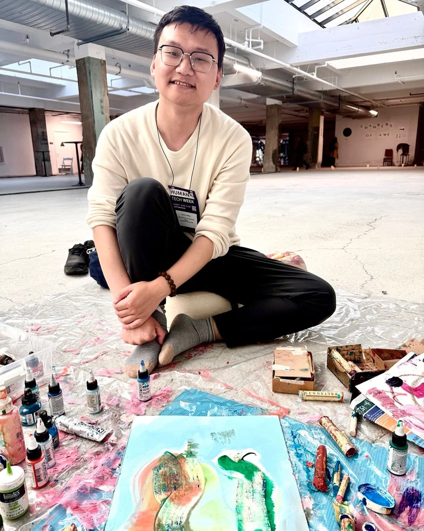 &ldquo;What color does your sadness feel like?&rdquo; | asked and he pointed to the light blue. As I painted and asked questions he opened and settled into quiet truths that brought clarity.

At the end he said, &ldquo;I&rsquo;d never done coaching o