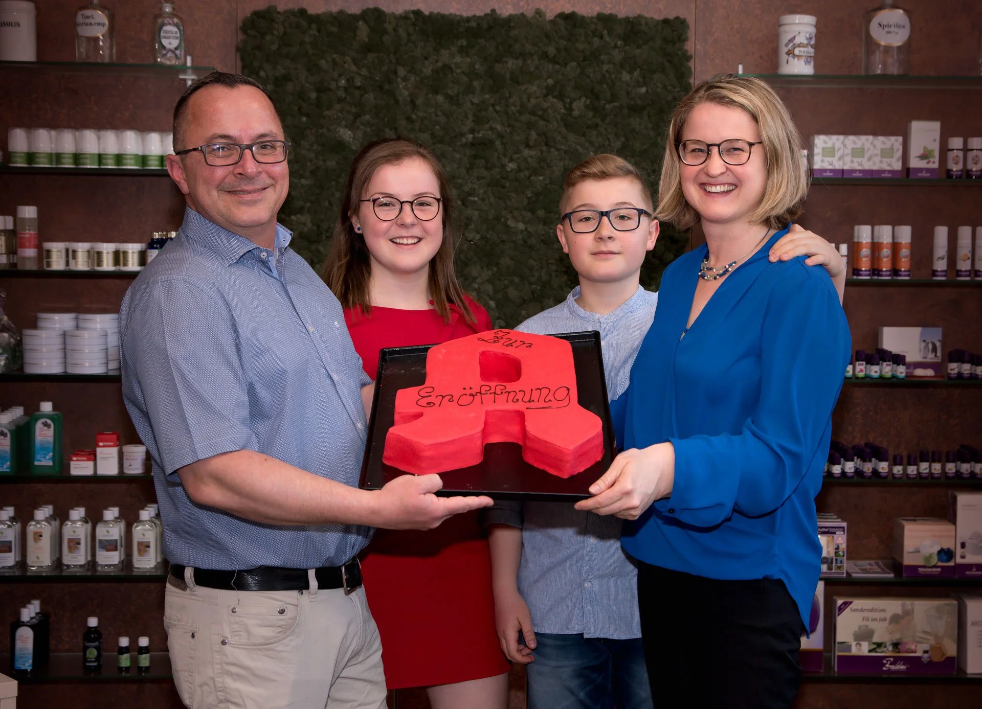 Familie Herzinger bei der Eröffnung im Jahr 2018