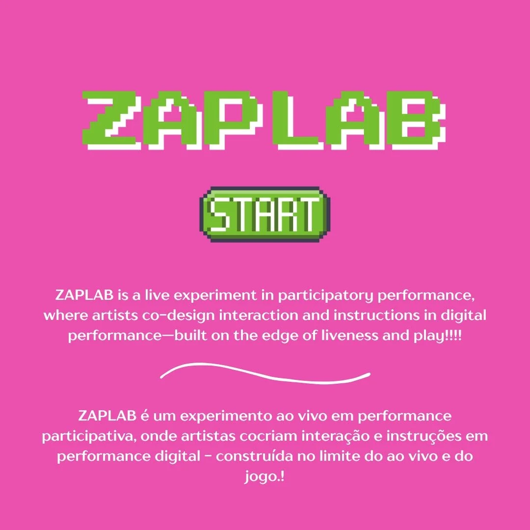 Larpocracy partner @iamzuuk is undertaking an exciting outreach event in Brazil later this year.

Running across 5 days in September, ZAPLAB unfolds entirely on WhatsApp, creating a live, ongoing lab that works with daily provocations, tasks and coll