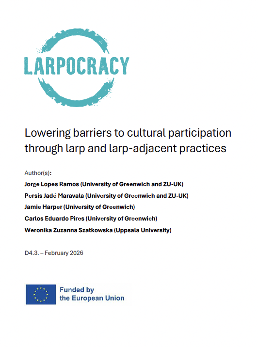 Lowering Barriers to Cultural Participation through Larp and Larp-adjacent Practices report