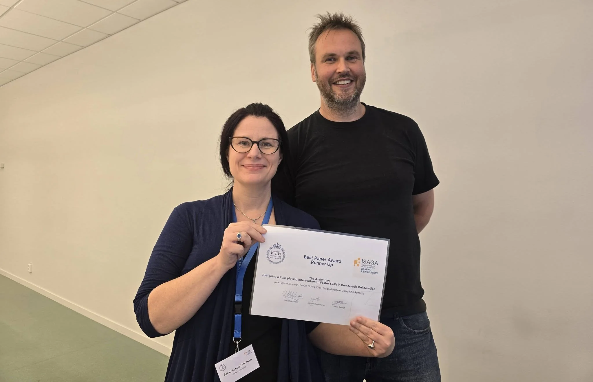 LARPOCRACY Research Recognised at ISAGA 2026