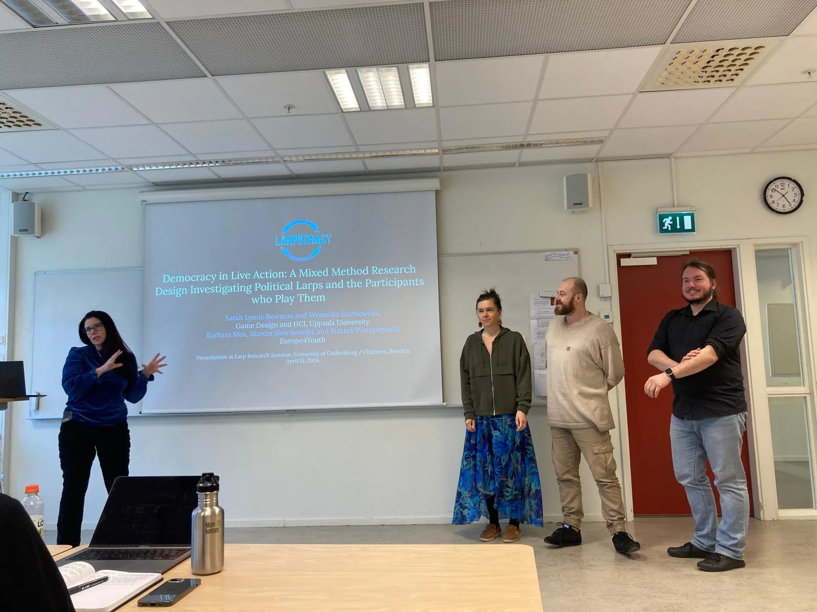 Paper on the Effects of Larp on Democratic Participation presented at the Larp Research Seminar