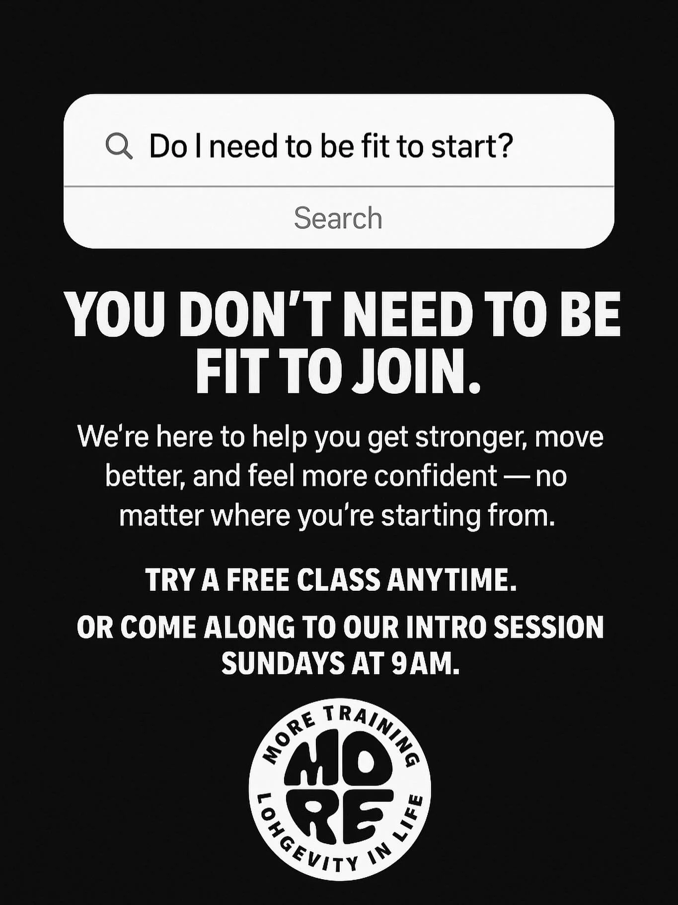 Who comes to our gym?
The short answer: everyone.

We&rsquo;ve got first-timers learning to squat next to members who&rsquo;ve been with us for years.
One person might be doing ring rows, another crushing pull-ups &mdash; and both are winning.

From 