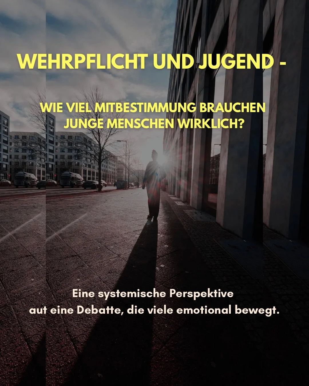 Die Diskussion um eine m&ouml;gliche Wehrpflicht betrifft junge Menschen direkt. Aus systemischer Sicht ist dabei wichtig, wie Entscheidungen getroffen werden und wer daran beteiligt ist. Junge Menschen erleben gesellschaftliche Erwartungen, politisc