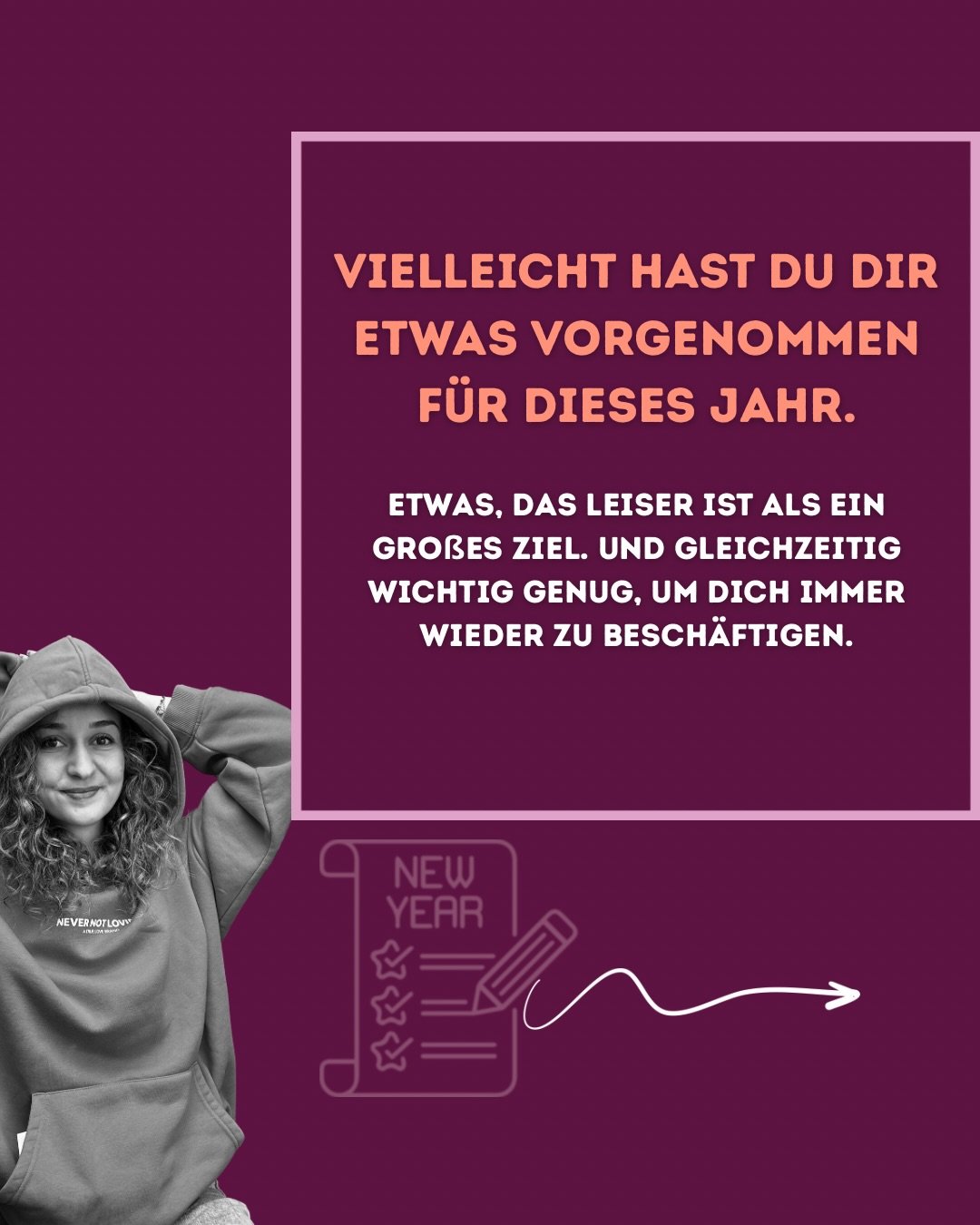 Neujahrsvors&auml;tze: Vielleicht hast du dir etwas vorgenommen f&uuml;r dieses Jahr.

Vielleicht kennst du auch das:
Am Anfang ist da Motivation.
Und irgendwann wieder Alltag.

Und dann dieser Gedanke:
&bdquo;Warum schaffe ich das nicht?&ldquo;

Wen