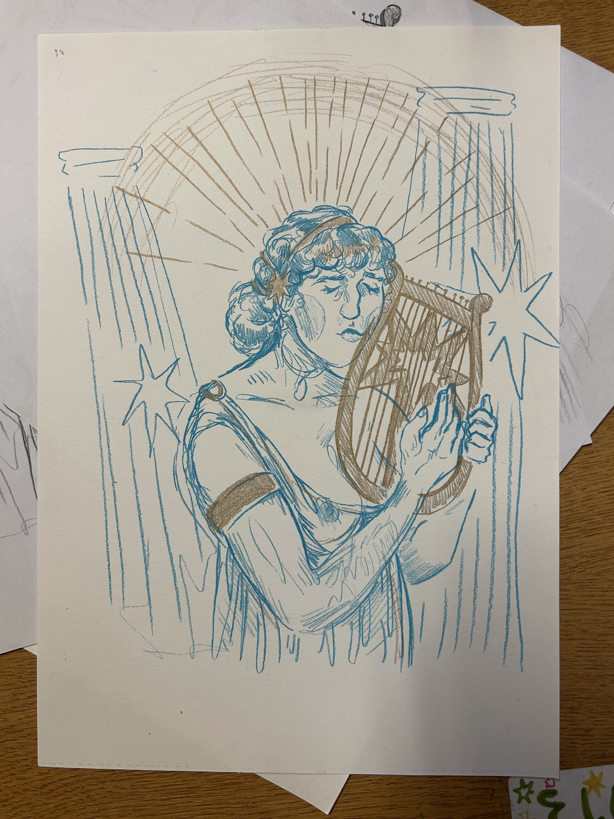 risograph test of fragment sketch
