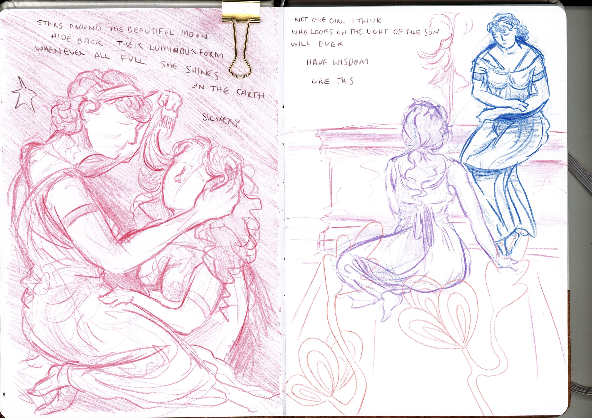 sketchbook spread