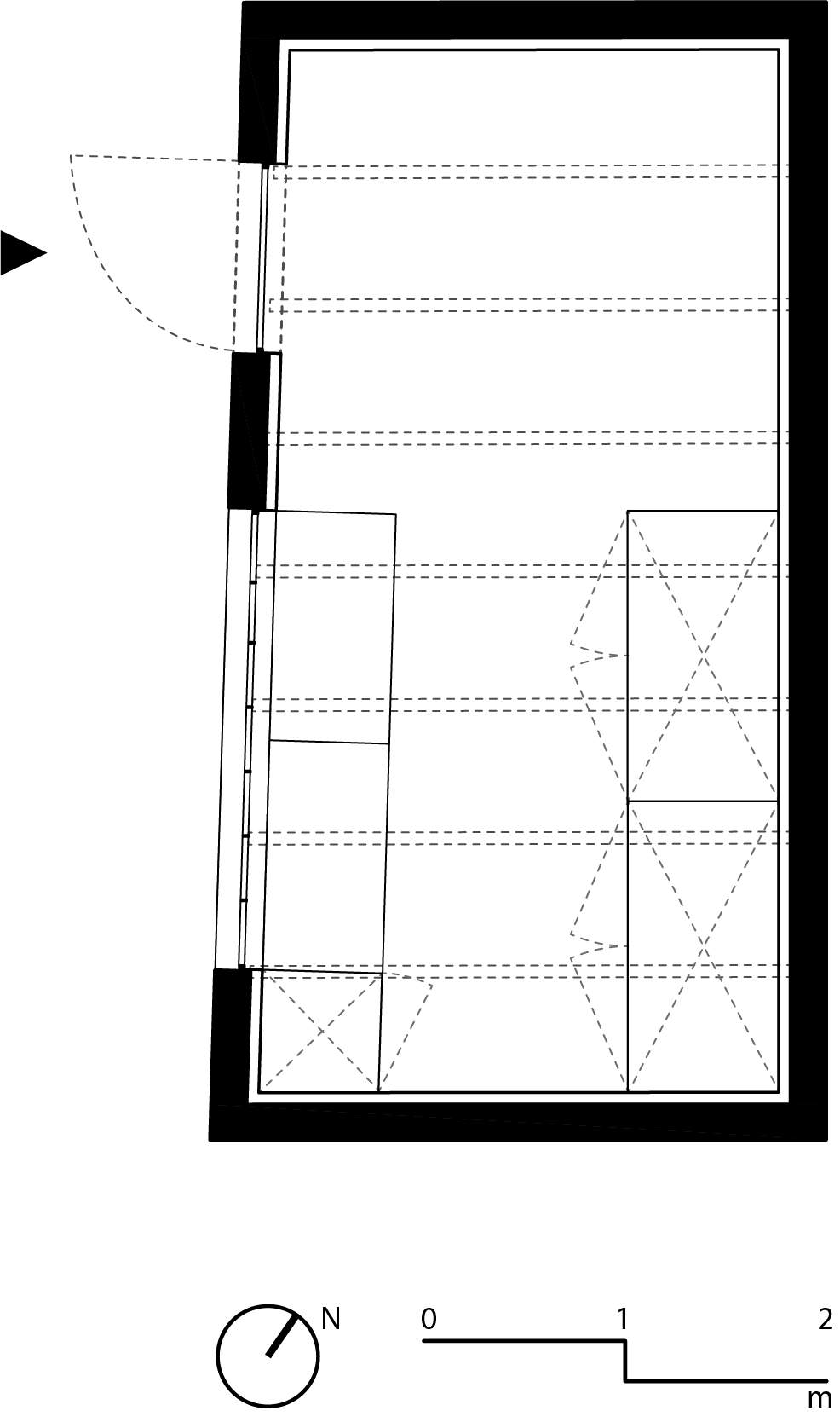 Plan de l'abri de jardin atelier maçonné couverture en zinc pose traditionnelle joint debout, maçonnerie, serrurrerie, verrière d'atelier traditionelle 