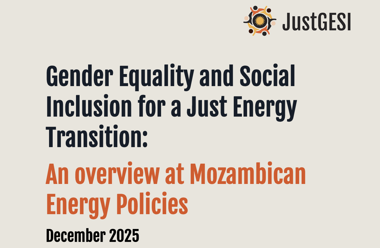 Gender Equality and Social Inclusion for a Just Energy Transition: An overview of Mozambican Energy Policies [Policy Report] 