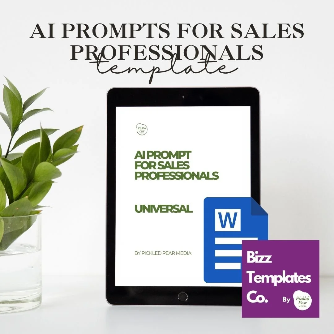 AI Prompt for Sales Professionals (Universal)