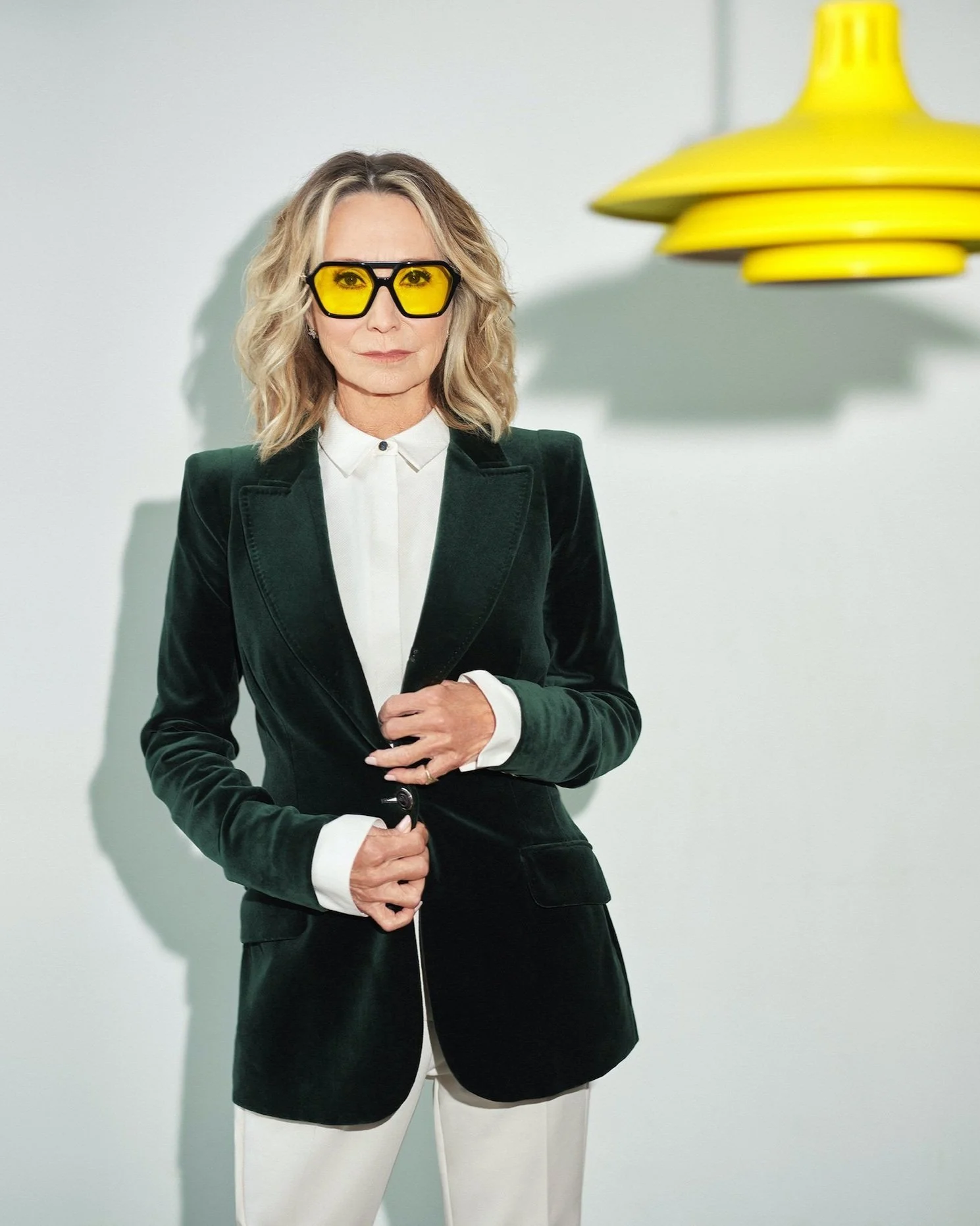Editorial celebrity portrait of Felicity Kendall by London-based photographer Chris Floyd
