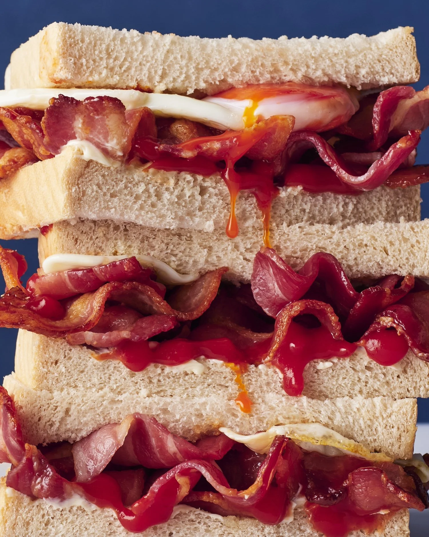 	A bacon and egg sandwich, shot for Waitrose by Food photographer Frankie Turner