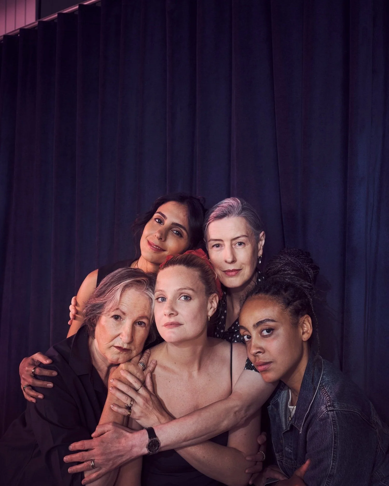 Cast portrait for The Years by London photographer Phil Fisk, shot for the Observer with his signature crafted lighting and emotional tone