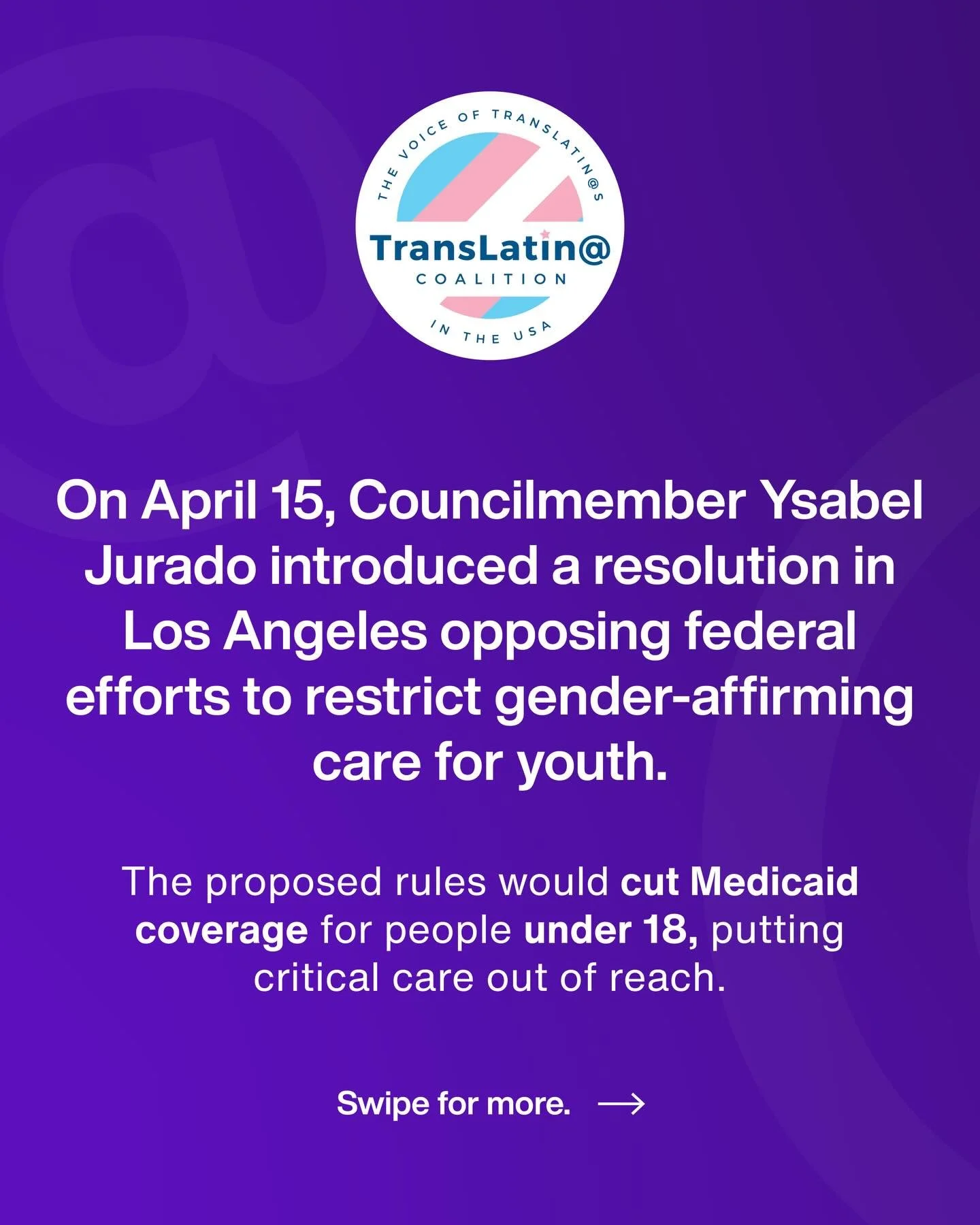 🚨&nbsp;**Our rights are not up for debate.**Councilmember&nbsp;**Ysabel Jurado**&nbsp;of District 14 has introduced a critical resolution to protect clinically accurate health access in Los Angeles. This comes as a direct response to federal threats