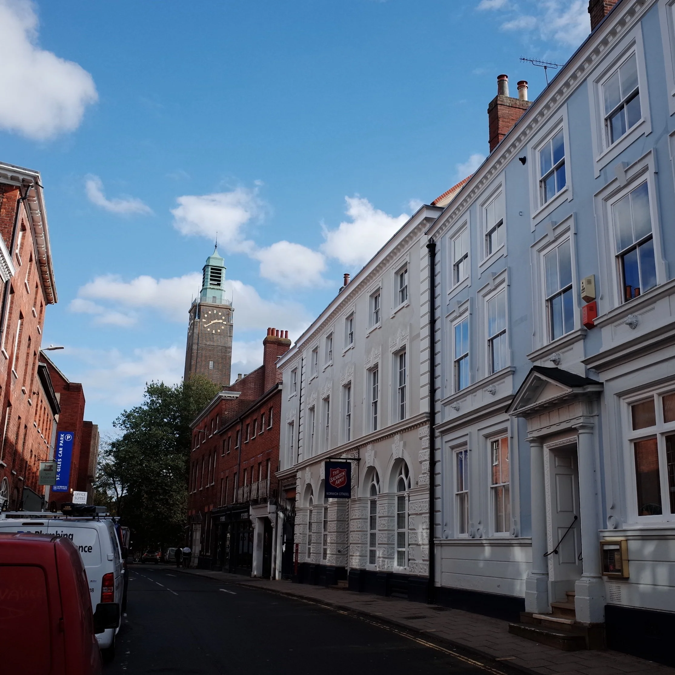 MOPA work with the Salvation Army across their Norwich estate; repairing and redecorating Norwich citadel in 2024;  restoring the city centre streetscape.