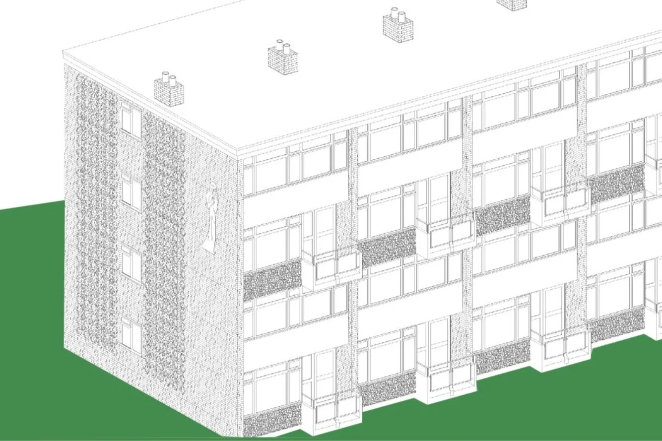 Following a 12 month InnovateUK funded project investigating the opportunities for architect led retrofit assessments, MOPA are assisting Norwich City Council by looking at options for the MM archetype low rise blocks.