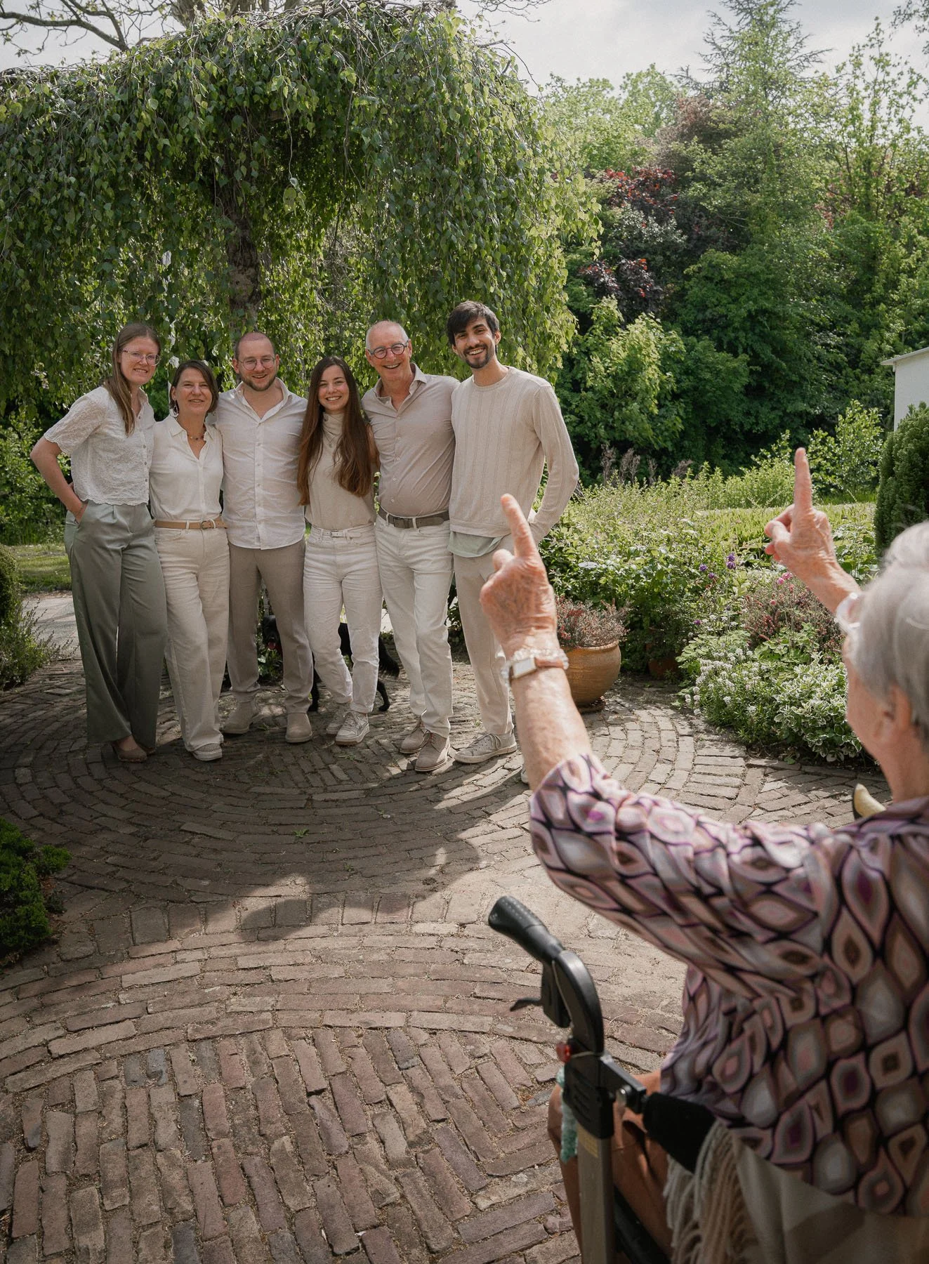 generatiefotoshoot met oma thuis