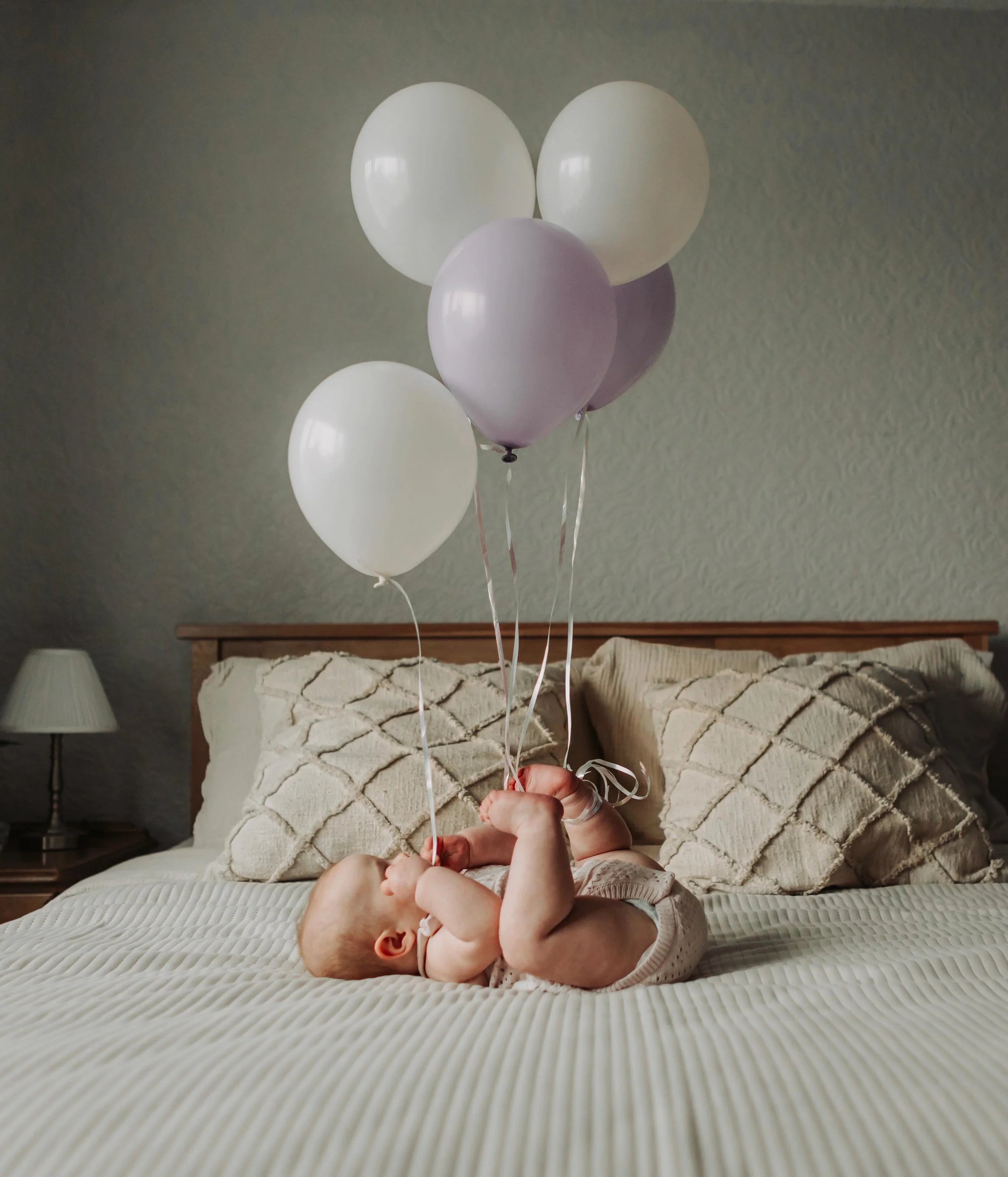 Half birthday shoot? Sitter session what ever you want to call it &hellip;.Mum and dad&rsquo;s bed + me + this little dream at 6 months = the best of both worlds. Sitter sessions will always have my whole heart, and there is genuinely no reason they 
