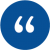 blue circle icon with white quotation mark