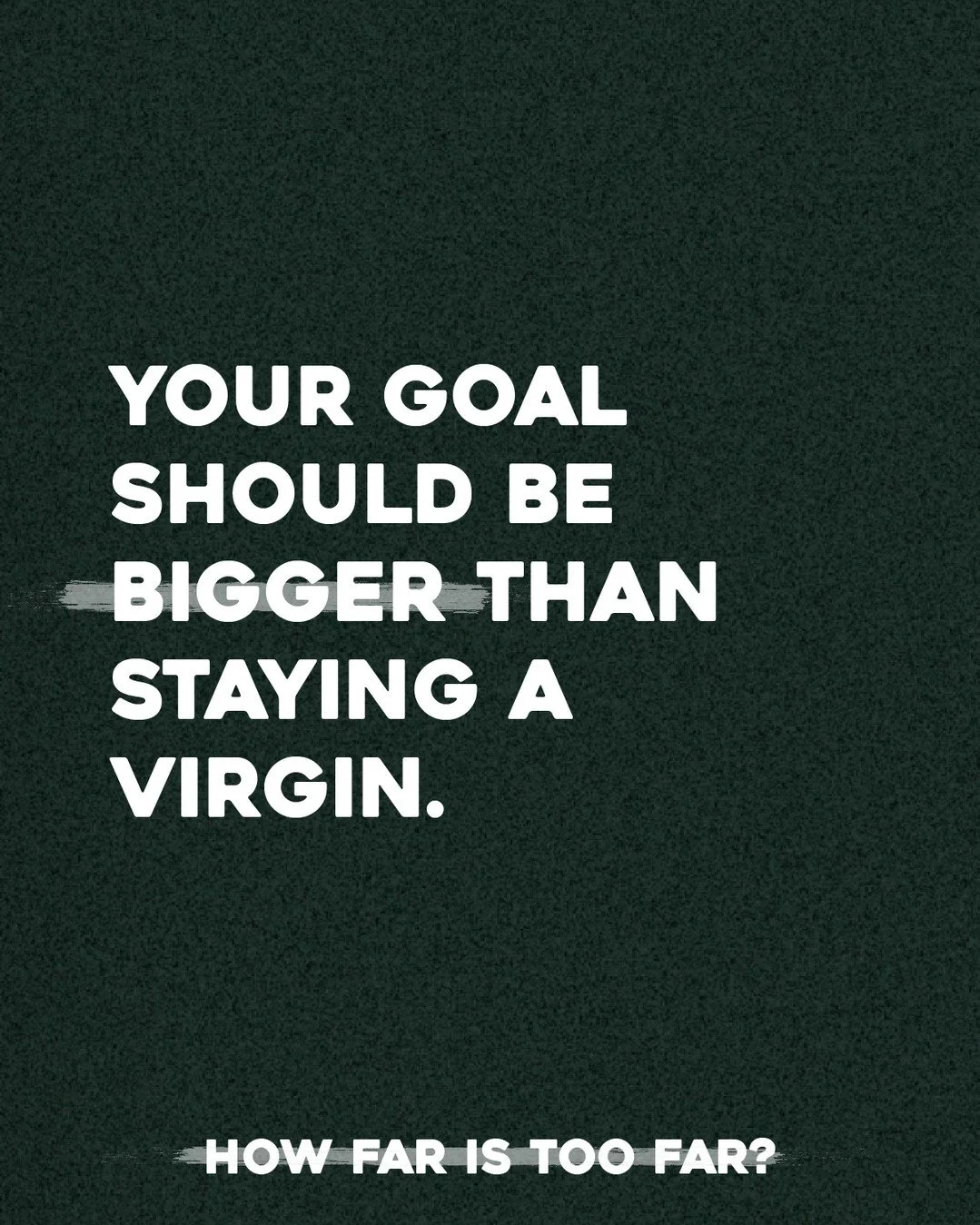 The conversation about &quot;How Far Is Too Far&quot; cannot be focused around virginity. Otherwise, you'll completely miss the point of what you're building, God's heart, and you'll dance around the point of sex. 

Yes, virginity is important. My wi