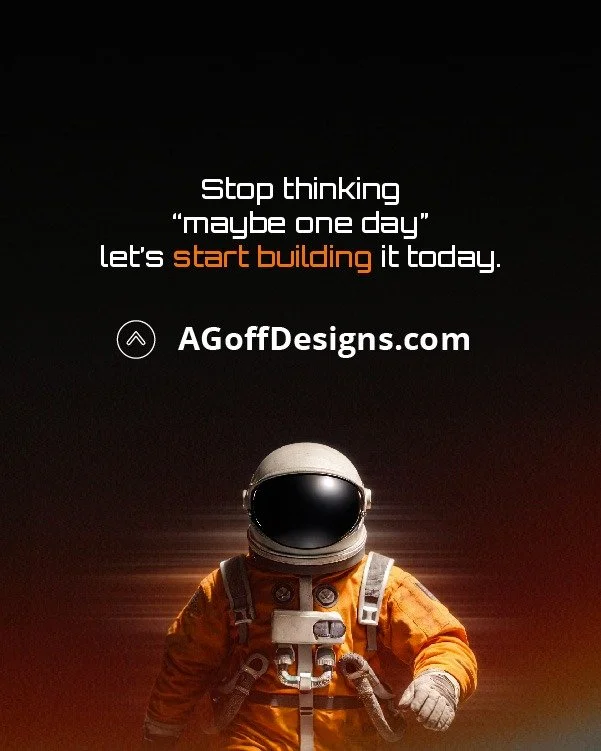 If you&rsquo;re ready to stop sitting on something important, take that "one small step" that becomes "a giant leap for mankind." Conversations are easy and projects are more affordable than you think. 

DM me or check the link in