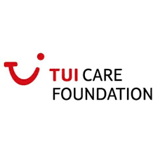 TUI Care Foundation logo with a red smiley face and text in black and red.