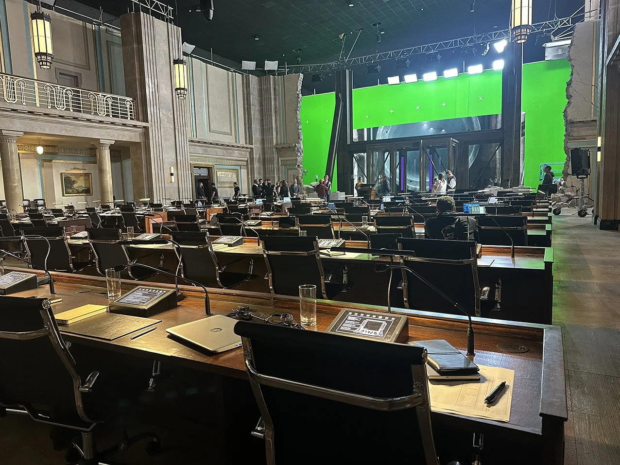 Empress Hall - BTS set progress