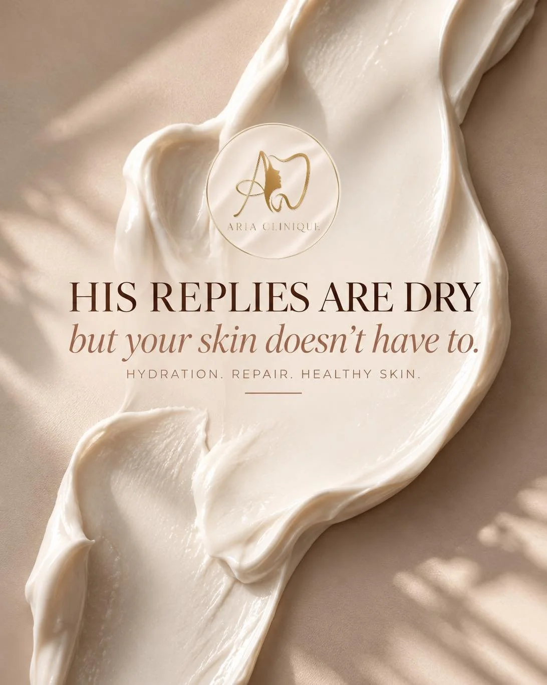His replies are dry&hellip; but your skin doesn&rsquo;t have to be. 🤍

Unele lucruri nu le putem controla. Dar sănătatea și hidratarea pielii tale merită toată atenția. ✨

Un ten luminos și echilibrat &icirc;ncepe cu &icirc;nțelegerea nevoilor sale,