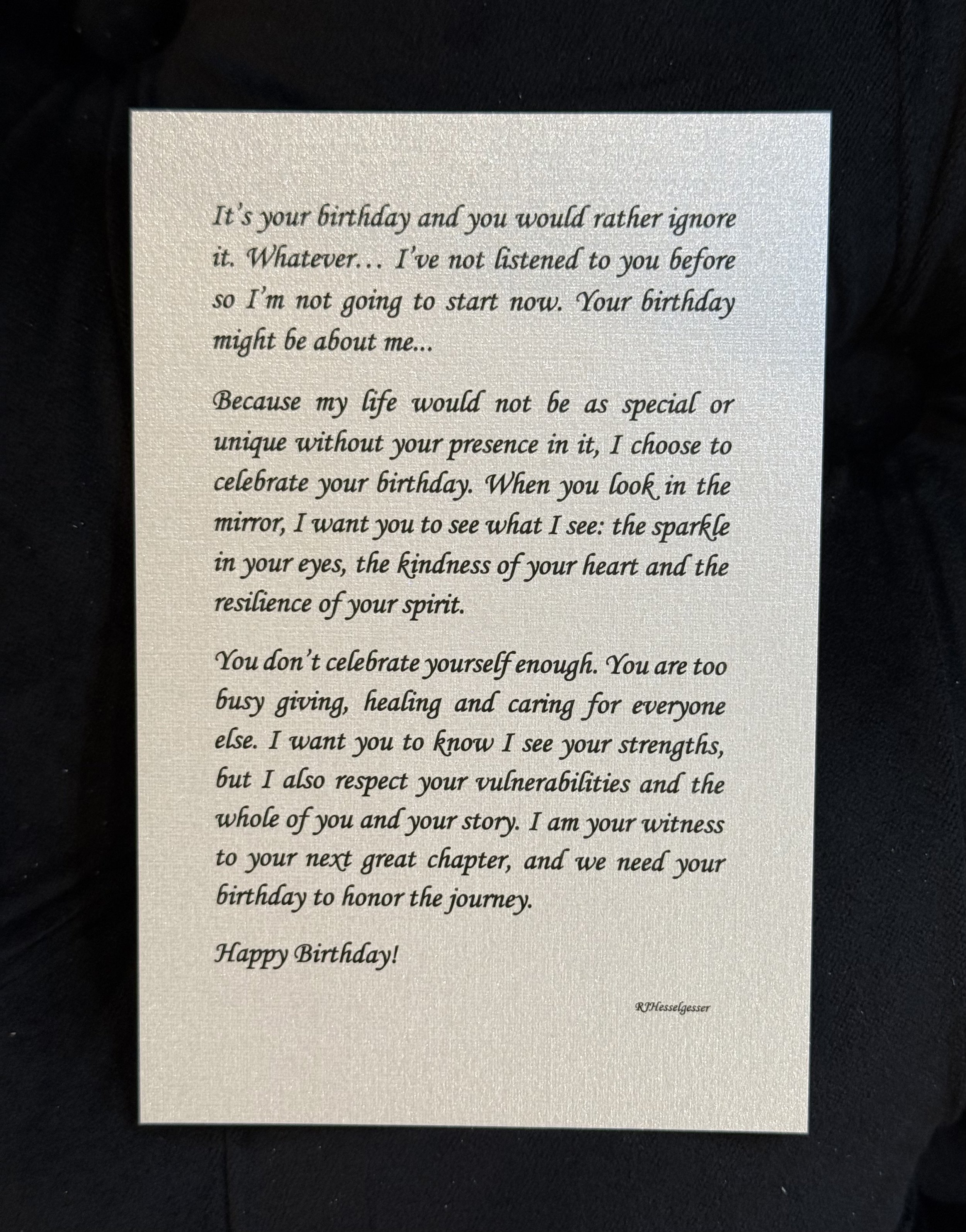 Birthday Message