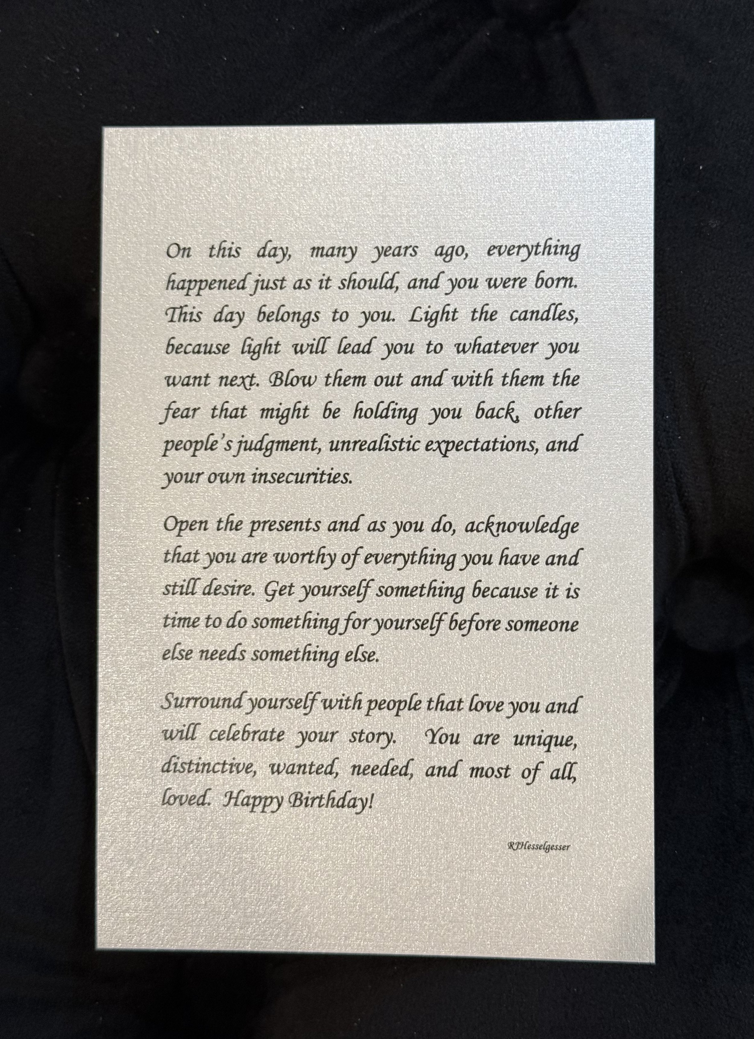 Birthday Message