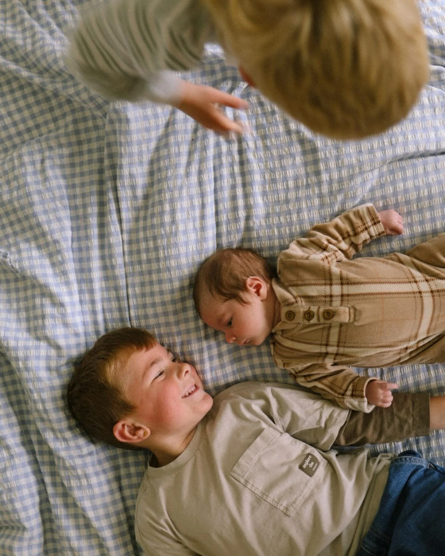 at home with beautiful grace with her three boys 🤍 alllllll i want to capture is your norm! all of the chaos &amp; alllll of the calm&mdash; i want you to feeeeeeel when you look back at your photos xo