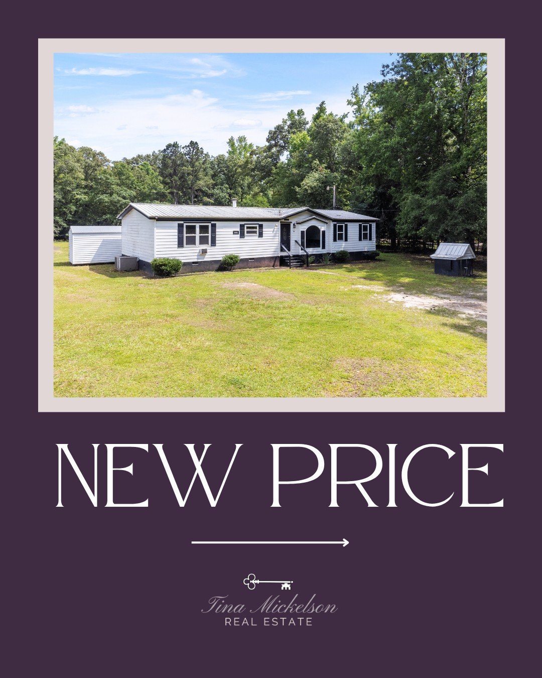 📣 New Price Alert!
256 Battlefield Drive, Macon, GA
💲Now listed at $199,900 

If you've been dreaming of country living with room to breathe, now's your chance to own this peaceful 4.24-acre property! This 3-bedroom, 2-bath home is tucked back from