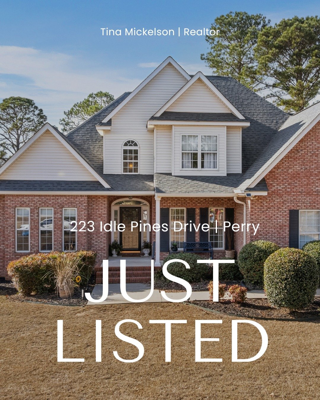 Have you heard? This beautiful home with incredible backyard could be YOURS! 

JUST LISTED in Perry! 223 Idle Pines Drive with 4 bedrooms, 2 baths situated on a half-acre lot is for sale. The home backs up to Pine Needle Park, which means you will ha